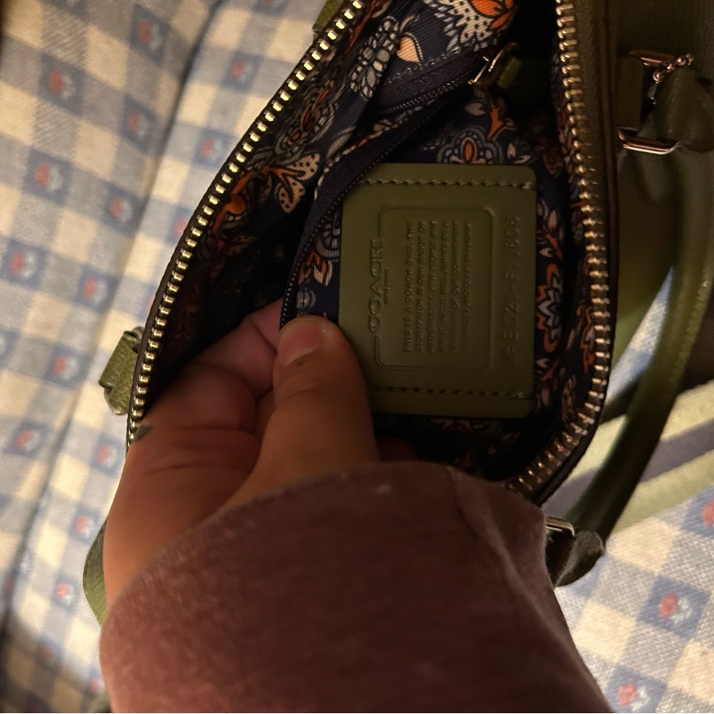 Coach Green Leather Crossbody Bag - Picture 3 of 3